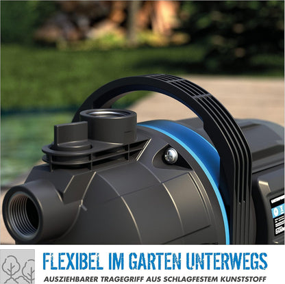 Güde Gartenpumpe GP 6035, 600 W Jet-Pumpe mit 3200 l/h Fördermenge