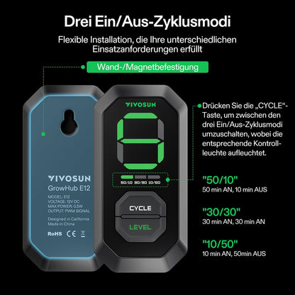 VIVOSUN AeroZesh T4 Abluftset 100mm - EC-Regler Kohlefilter