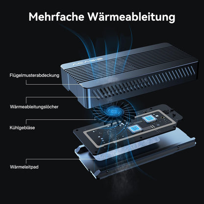 ACASIS 40Gbps M.2 NVMe SSD Gehäuse mit Lüfter - Thunderbolt