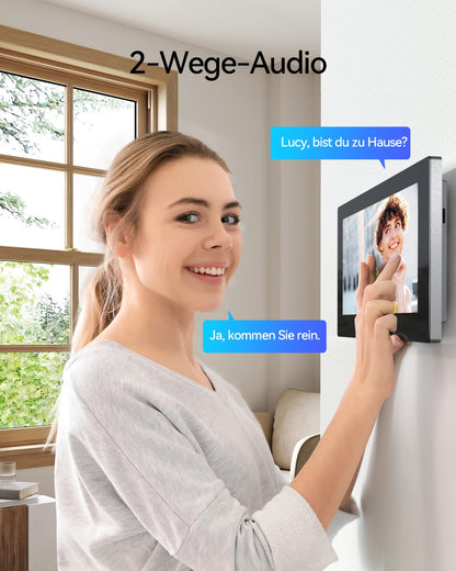 TMEZON IP Video Türsprechanlage 2-Draht - 7'' Touchscreen 1 Familie