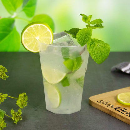 Silverkitchen Mehrweg Cocktailbecher 0,3 L mit Eichstrich, 100er-Set