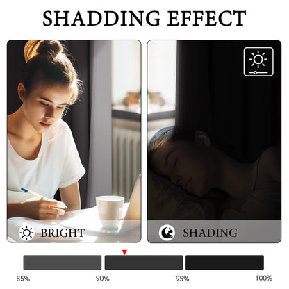 PONY DANCE Thermogardinen Verdunklungsvorhänge – 2er Set Grau 245x200cm