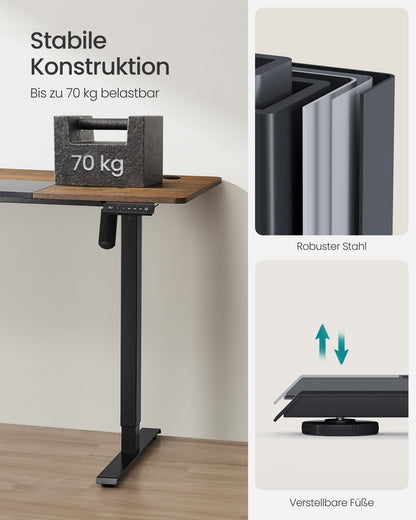 SONGMICS Elektrisch höhenverstellbarer Schreibtisch - LSD015X01