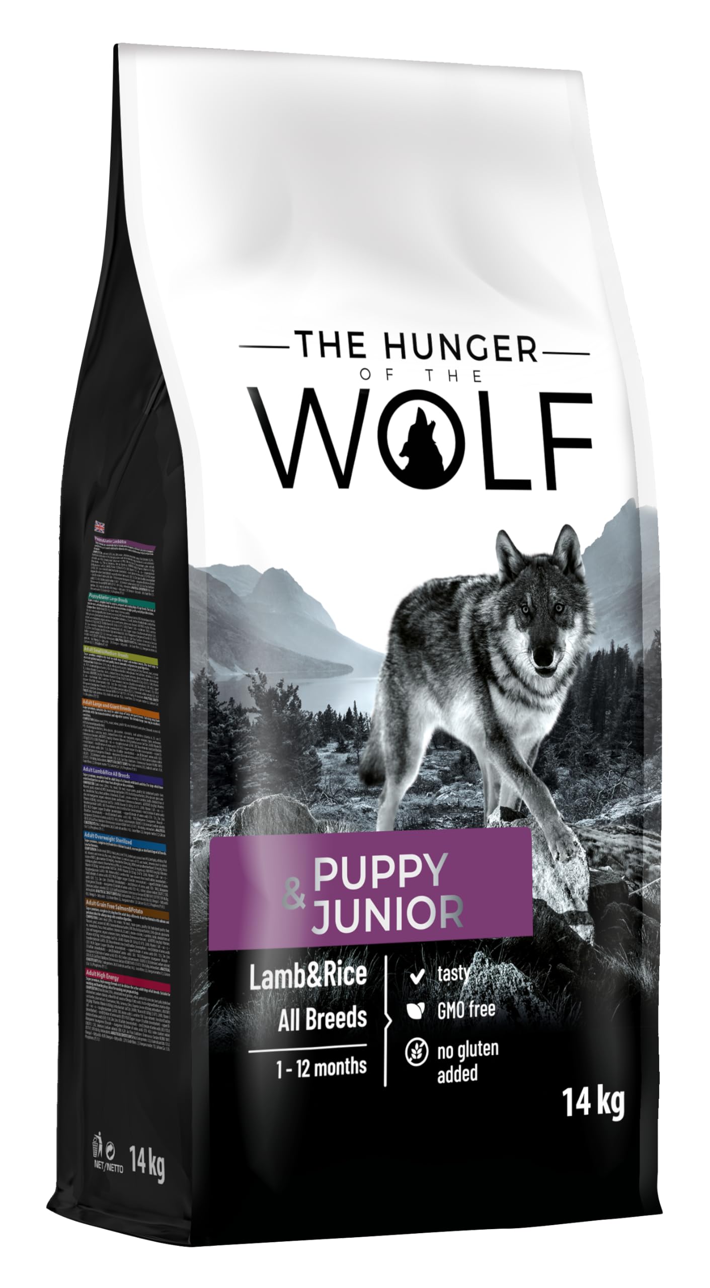 The Hunger of the Wolf Welpenfutter Trockenfutter Lamm & Reis 14 kg für Junghunde aller Rassen