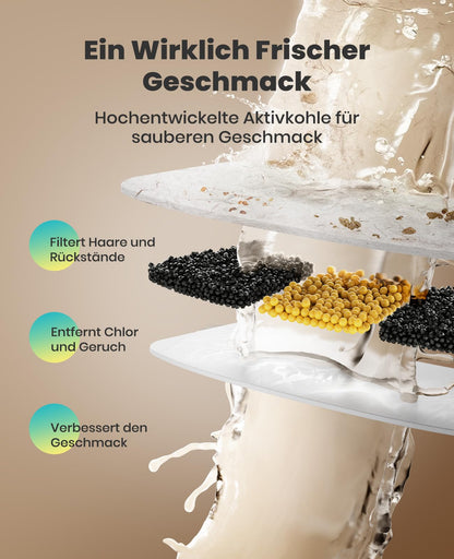 oneisall Katzenbrunnen Kabellos, Trinkbrunnen Edelstahl 3.5L, 5000mAh