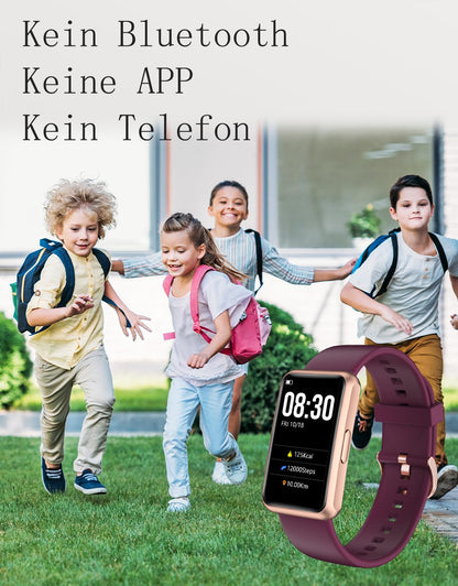 HUAKUA S2 Schrittzähler Uhr – Fitness Tracker ohne App, wasserdicht