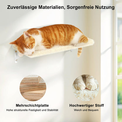 FUKUMARU Katzen Kletterwand Set Multiplex 10-teilig - Beige