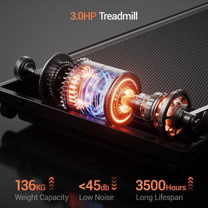 LONTEK Laufband Klappbar mit Steigung – 3.0 PS, 12 km/h