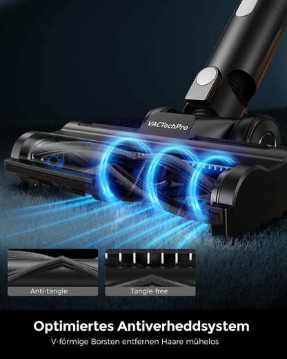 VACTechPro F02 Lite Akku-Staubsauger kabellos, 550 W/50 kPa