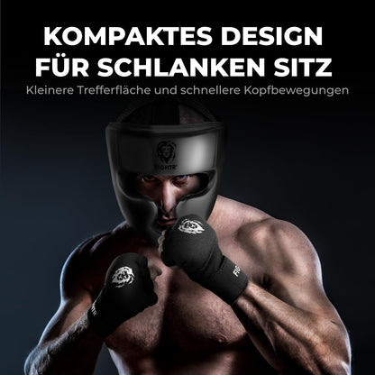 FIGHTR MMA Kopfschutz, verstellbarer Boxhelm für Sparring & Boxen