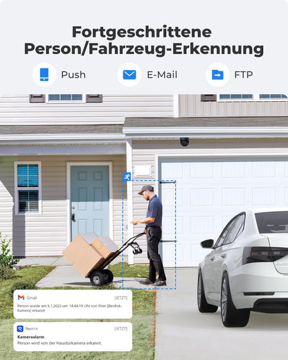 Reolink RLC-520A 5MP PoE Überwachungskamera Aussen P/A-Erkennung Schwarz