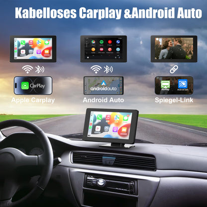 Wireless Carplay Android Auto Display 7 Zoll - Standfuss