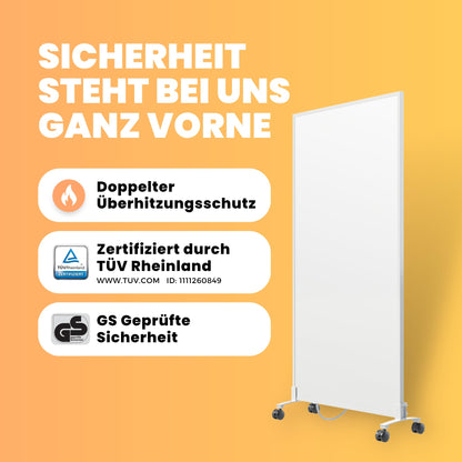 BR Bringer Infrarotheizung Standgerät mobil 1200W weiss