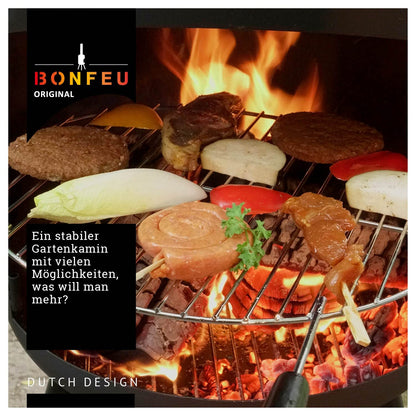 BonFeu BonBono Terrassenofen Gartenofen – Feuersäule Schwarz