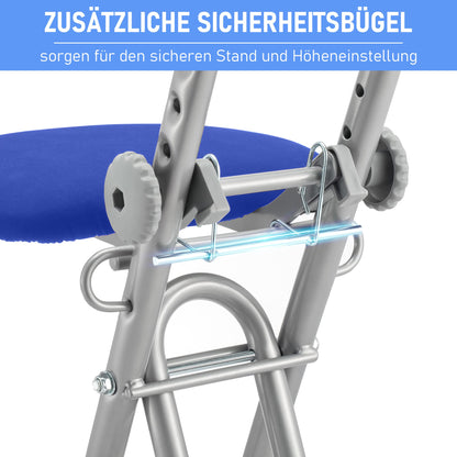 Ribelli Bügelstehhilfe Stehstuhl, 6-fach höhenverstellbar, klappbar