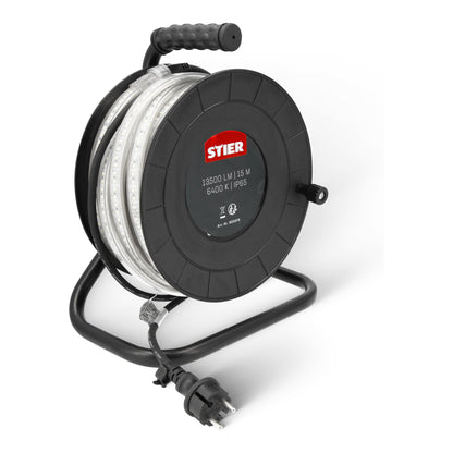 STIER LED Streifen Baustrahler – 15m, robustes Lichtband IP65