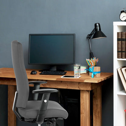 hjh OFFICE PRO-TEC 300 Profi Bürodrehstuhl Stoff Grau