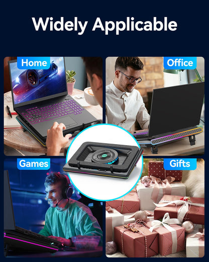 llano RGB Gaming Laptop Kühler - Turbo Lüfter 15-19''