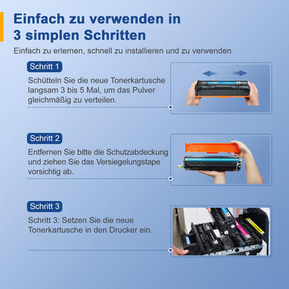 Palmtree Kompatibel für HP 415X Toner Set - 4er-Pack XL