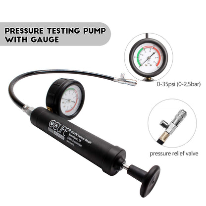 CCLIFE Kühlsystem Abdrück- & Befüllgerät - 28-teiliges Set