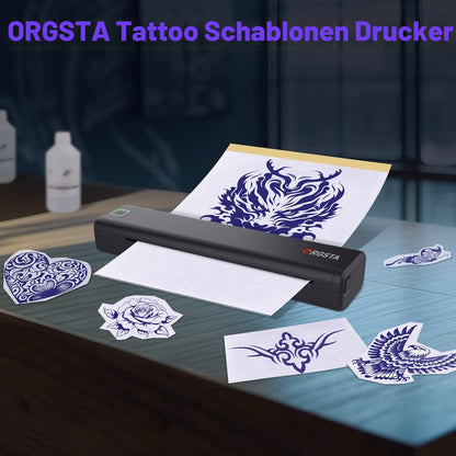 ORGSTA S008 Tattoo Schablonendrucker Bluetooth Thermodrucker