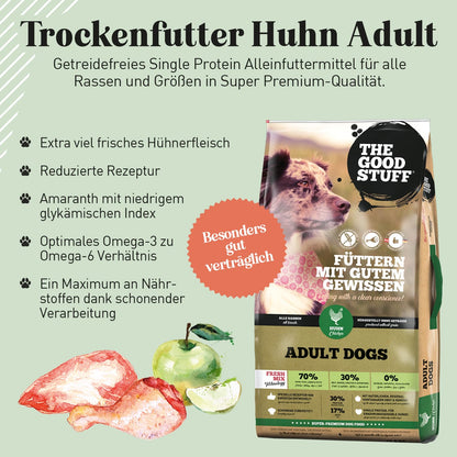 The GOODSTUFF Huhn Adult Hundetrockenfutter - 12,5 kg