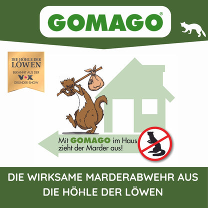 GOMAGO Marderschutz Set Duftstoff Vergrämung – 2er Set Haus