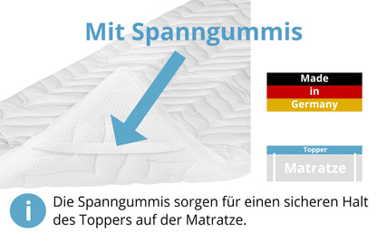 Meos® Gel-Schaum Topper 100x200 cm Matratzentopper RG50