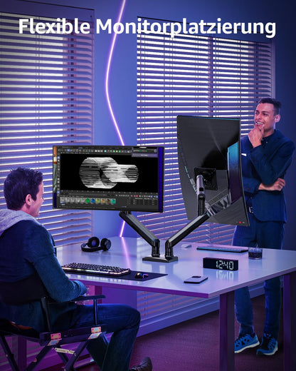 ELIVED EV6012B Gasfeder Monitor Halterung 2 Monitore 13-32 Zoll