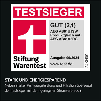 AEG Ultimate 8000 Staubsauger mit Beutel - AB81U1SW