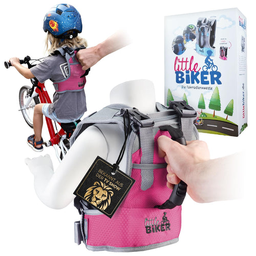 Little Biker Fahrradlernweste für Kinder mit Haltegriff – verstellbar, mit kindgerechten Schnallen