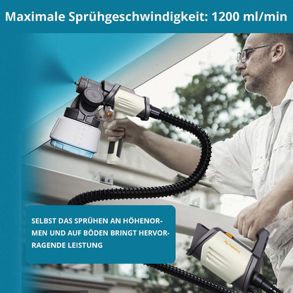 Tilswall Shark 800 HVLP Farbsprühsystem, 800 W, 4 Düsen, 1300 ml