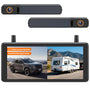 AUTO-VOX Solar3A Plus kabellose Solar-Rückfahrkamera, 7,2 Zoll DVR mit Kennzeichenmontage