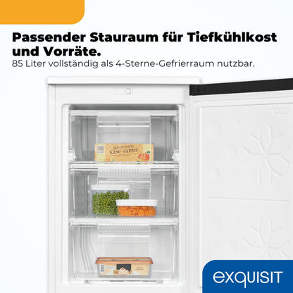 Exquisit Gefrierschrank GS581-051C, 85 l, 4-Sterne, weiss