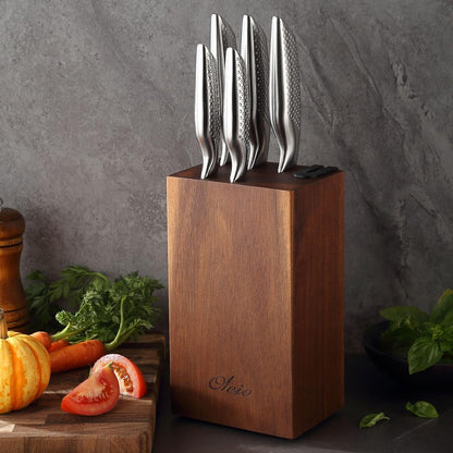 Oleio Maestro Messerblock Set 5-tlg. - Akazienholz Edelstahl