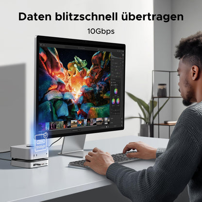 UGREEN Mac Mini M4 Dockingstation Ständer NVMe SSD Gehäuse