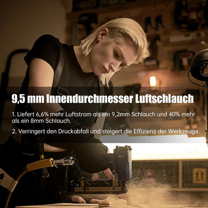 GLAHODEN Druckluftschlauchtrommel 20m+2m mit 9.5mm Schlauch