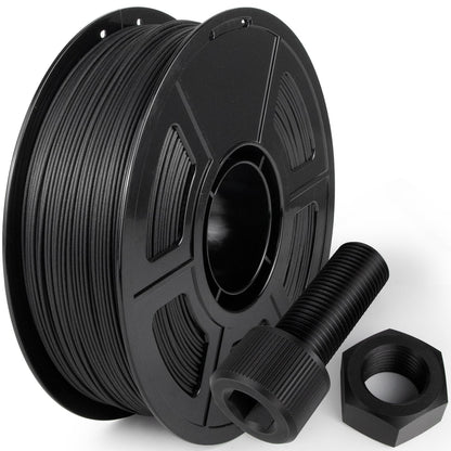 IEMAI PPA-CF 3D Drucker Filament 1.75mm schwarz 1Kg. Filament auf Spule für den 3D-Druck stabiler, hitzestabiler Bauteile.