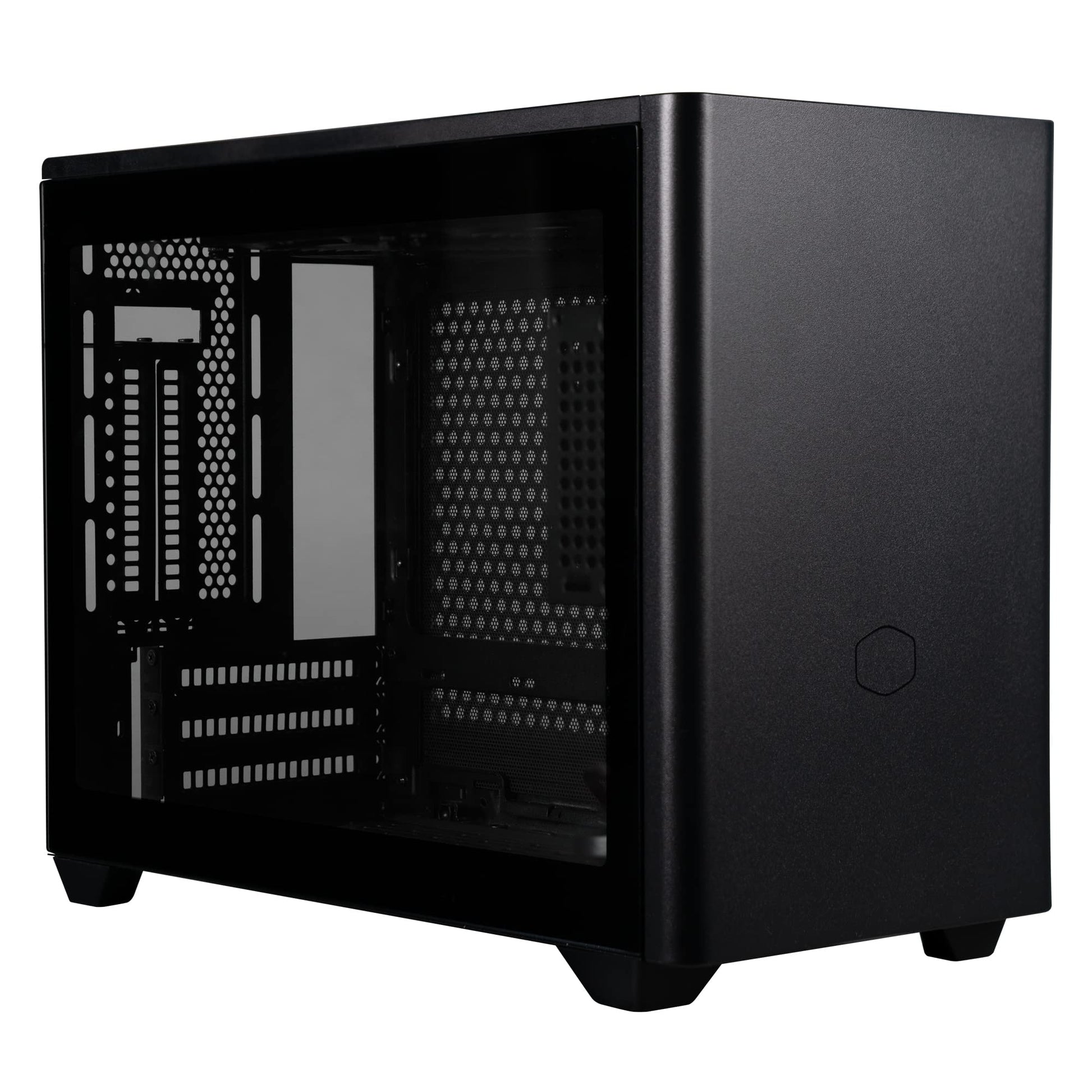 Cooler Master MasterBox NR200P Mini-ITX PC-Gehäuse - Schwarz. Kompaktes schwarzes Gehäuse zum Einbau und Schutz von Mini-ITX PC-Hardware.