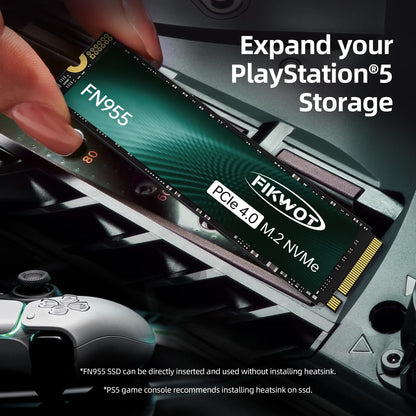 Fikwot FN955 M.2 PCIe Gen4 SSD - 2TB mit Graphene Kühler