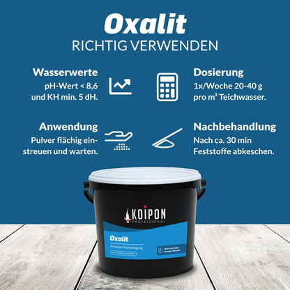 KOIPON Oxalit Teichschlammentferner für Teich Reinigung 5 kg