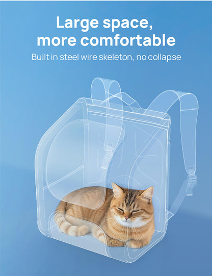 pecute Katzenrucksack Bubble, faltbar, mit Netzfenster, dunkelgrün