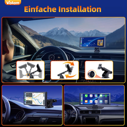 Volam 9.26 Zoll tragbarer CarPlay Bildschirm mit Android Auto
