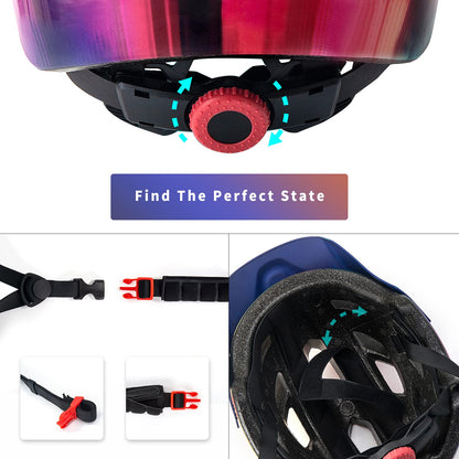 OnBros Kinderfahrradhelm 50–57 cm, leicht und einstellbar