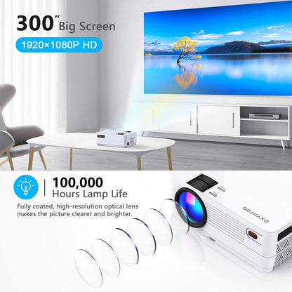 Tragbarer WiFi DVD Beamer S3 Full HD Bluetooth Heimkino Projektor