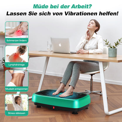 EvoSpark Vibrationsplatte JTF017D-D mit Doppelmotor, Grün