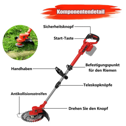 Akku Rasentrimmer Makita-kompatibel Bürstenlos – 5 Klingen, Blau