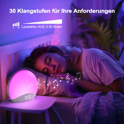 REACHER R7-DE Lichtwecker mit Sonnenaufgangssimulation und 26 Klängen