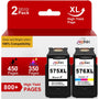 RGiNK 575XL 576XL Druckerpatronen Multipack für Canon TS3550i TR4750i, Patronen Schwarz und Farbe