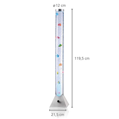 LeuchtenDirekt LED Wassersäule H120cm Kinderzimmer – RGB stahlfarben